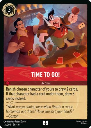 (131/204)  Time to Go! - Whispers in the Well  Cold Foil