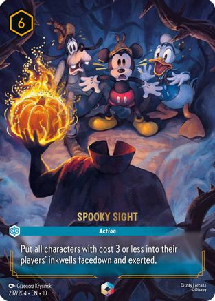 (237/204)  Spooky Sight (Enchanted) - Whispers in the Well  Holofoil