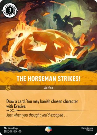 (207/204)  The Horseman Strikes! (Epic) - Whispers in the Well  Holofoil