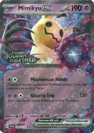 Mimikyu ex (Journey Together Stamped) (69) - Miscellaneous Cards & Products Holofoil - Double Rare