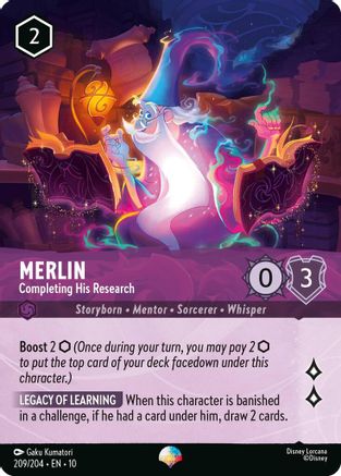 (209/204)  Merlin - Completing His Research (Epic) - Whispers in the Well  Holofoil