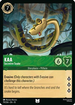 (079/204)  Kaa - Secretive Snake - Whispers in the Well  Normal