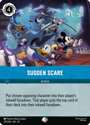 (219/204)  Sudden Scare (Epic) - Whispers in the Well  Holofoil