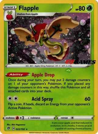 Flapple (EB Games Exclusive APAC) (22/192) - Miscellaneous Cards & Products Holofoil - Promo