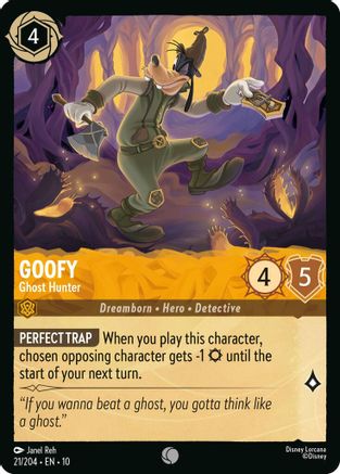 (021/204)  Goofy - Ghost Hunter - Whispers in the Well  Normal