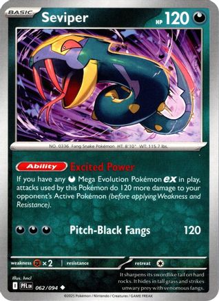 Seviper (62/094) - ME02 Phantasmal Flames  - Uncommon