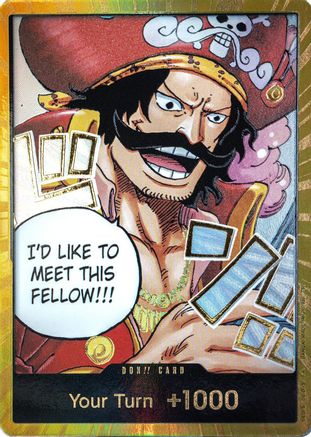 (OP13-000) DON!! Card (Gol.D.Roger) (Gold) - Carrying On His Will Foil