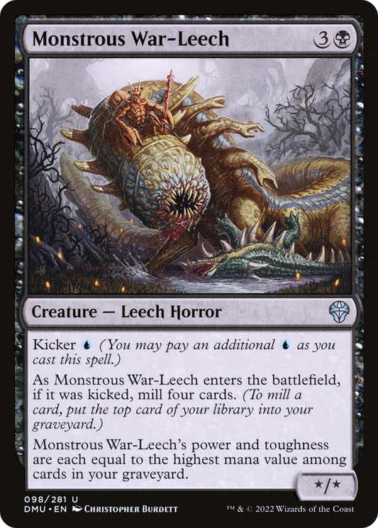 Monstrous War-Leech (DMU-098) - Dominaria United