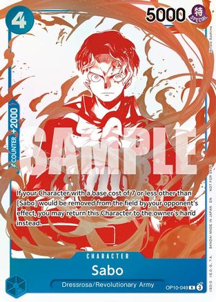 (OP10-049) Sabo - OP10-049 (3rd Anniversary Treasure Campaign Pack) - One Piece Promotion Cards Foil