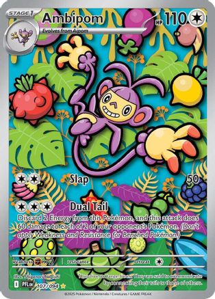 Ambipom (107/094) - ME02 Phantasmal Flames Holofoil - Illustration Rare