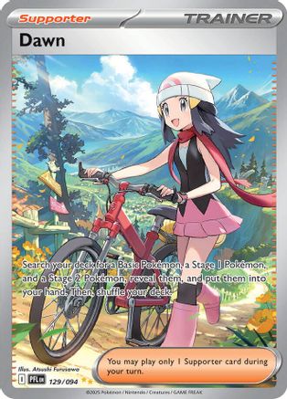 Dawn (129/094) - ME02 Phantasmal Flames Holofoil - Special Illustration Rare