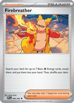 Firebreather (89/094) - ME02 Phantasmal Flames Reverse Holofoil - Uncommon