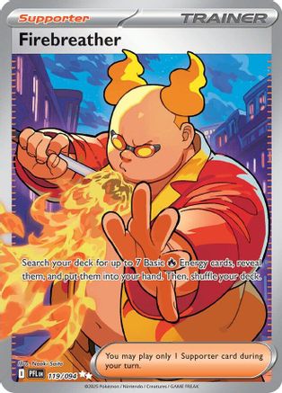 Firebreather (119/094) - ME02 Phantasmal Flames Holofoil - Ultra Rare