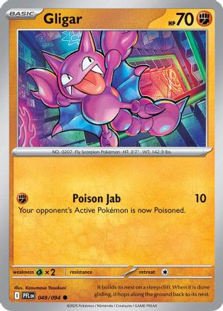 Gligar (49/null) - ME02 Phantasmal Flames Reverse Holofoil - Common