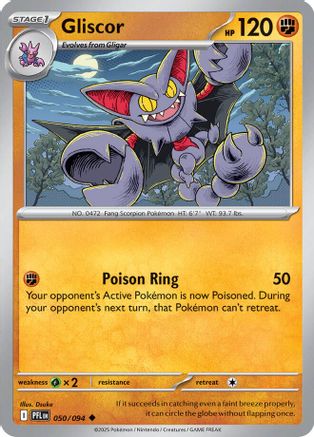 Gliscor (50/null) - ME02 Phantasmal Flames Reverse Holofoil - Uncommon