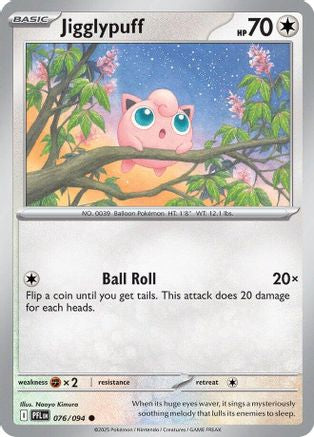Jigglypuff (76/null) - ME02 Phantasmal Flames Reverse Holofoil - Common