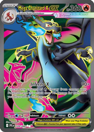 Mega Charizard X ex (109/094) - ME02 Phantasmal Flames Holofoil - Ultra Rare
