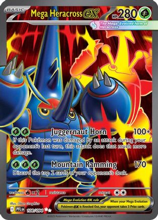Mega Heracross ex (108/094) - ME02 Phantasmal Flames Holofoil - Ultra Rare