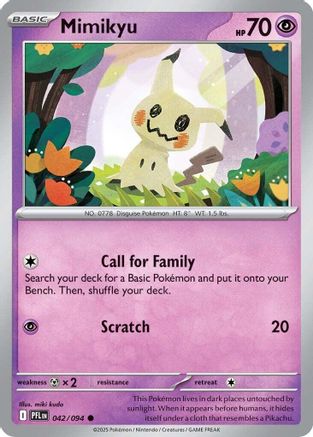 Mimikyu (42/094) - ME02 Phantasmal Flames Reverse Holofoil - Common