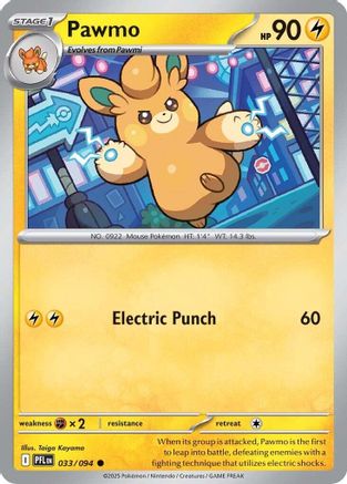 Pawmo (33/094) - ME02 Phantasmal Flames Reverse Holofoil - Common