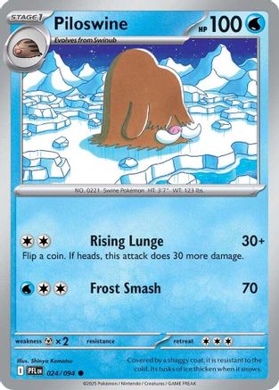 Piloswine (24/094) - ME02 Phantasmal Flames Reverse Holofoil - Common