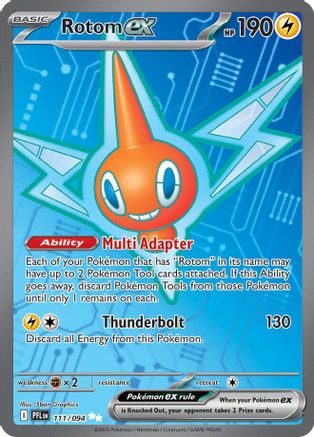 Rotom ex (111/094) - ME02 Phantasmal Flames Holofoil - Ultra Rare