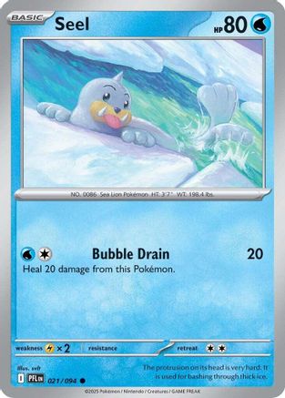 Seel (21/094) - ME02 Phantasmal Flames Reverse Holofoil - Common