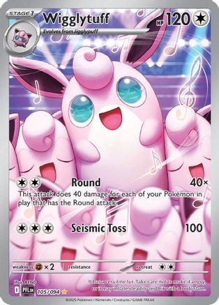 Wigglytuff (105/094) - ME02 Phantasmal Flames Holofoil - Illustration Rare