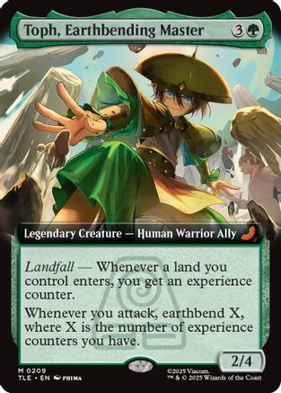 Toph, Earthbending Master (Extended Art) (TLE-209) - Avatar: The Last Airbender: Eternal-Legal Foil