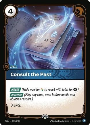 (083/298) Consult the Past - Riftbound Organized Play Promotional Cards Foil