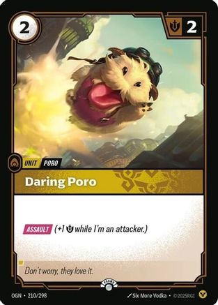 (210/298) Daring Poro - Riftbound Organized Play Promotional Cards Foil