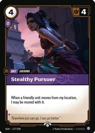 (177/298) Stealthy Pursuer - Riftbound Organized Play Promotional Cards Foil