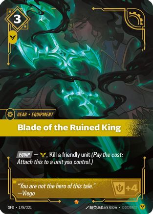 (178/221) Blade of the Ruined King - Spiritforged Foil