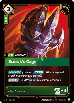 (056/221) Sterak's Gage - Spiritforged Foil