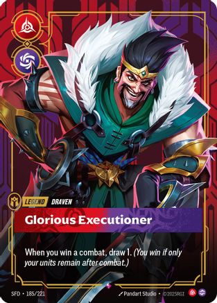 (185/221) Draven - Glorious Executioner - Spiritforged Foil
