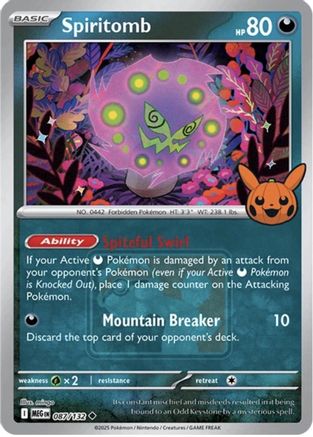 Spiritomb (Trick or Trade Stamped) (87) - League & Championship Cards Holofoil - Uncommon