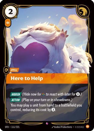(111/221) Here to Help - Spiritforged Foil