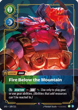 (189/221) Ornn - Fire Below the Mountain - Spiritforged Foil