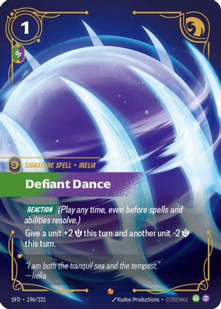 (196/221) Defiant Dance - Spiritforged Foil