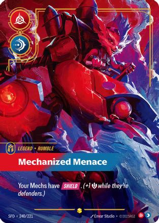 (240/221) Rumble - Mechanized Menace (Overnumbered) - Spiritforged Foil