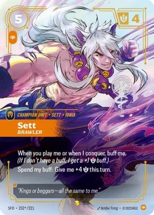 (232*/221) Sett - Brawler (Signature) - Spiritforged Foil