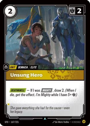 (167/221) Unsung Hero - Spiritforged Foil