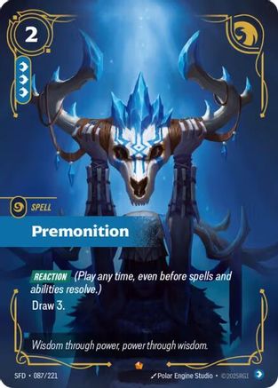 (087/221) Premonition - Spiritforged Foil