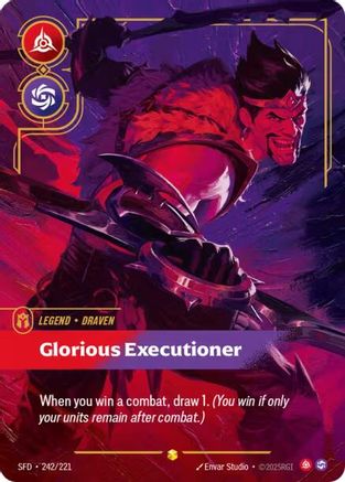 (242/221) Draven - Glorious Executioner (Overnumbered) - Spiritforged Foil