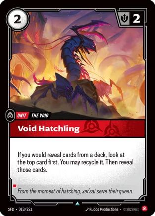 (018/221) Void Hatchling - Spiritforged Foil