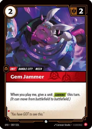 (007/221) Gem Jammer - Spiritforged Foil