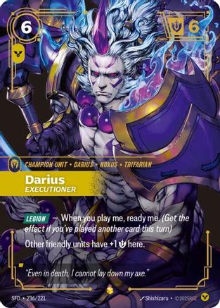 (236/221) Darius - Executioner (Overnumbered) - Spiritforged Foil