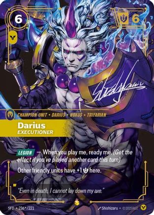 (236*/221) Darius - Executioner (Signature) - Spiritforged Foil