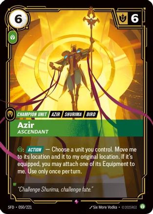 (050/221) Azir - Ascendant - Spiritforged Foil