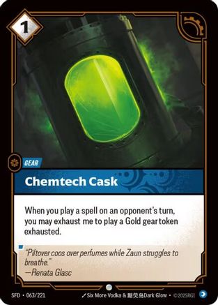 (063/221) Chemtech Cask - Spiritforged
